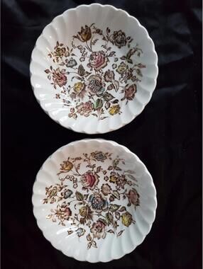Johnson Brothers Staffordshire Bouquet 6,5" Bowls,one has small chip,$10 Each